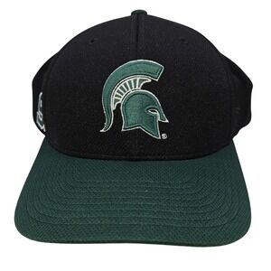 Top of the World Michigan State Spartans Flexfit Hat Black Green OSFM NCAA Cap